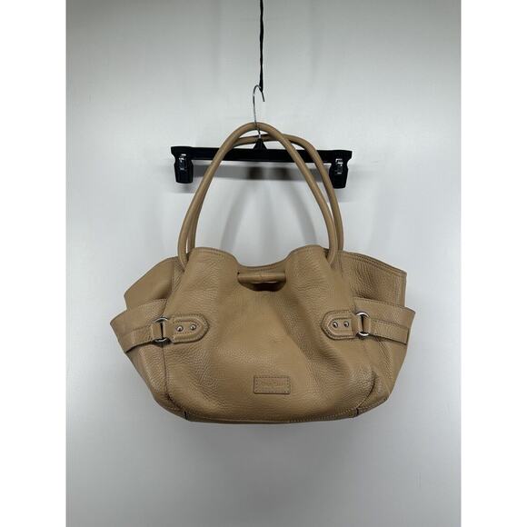 Cole Haan Village Classics Tote Beige Pebbled Leather Shoulder Bag Large READ - Picture 1 of 13